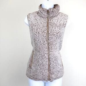 Thread & Supply Reversible Fleece Puffer Vest. Size Medium.